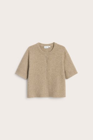Kappahl | Kortermet cardigan | Brunmelert