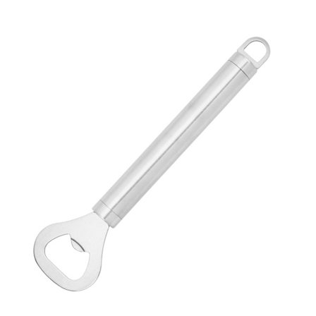 Sølvfarvet flaskeåbner i rustfrit stål, øloplukker, køkkenredskab