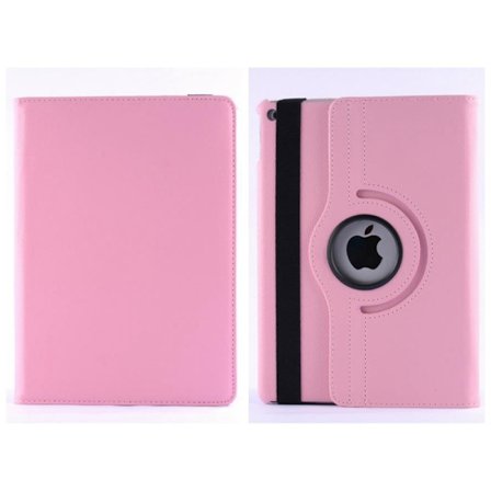 Fodral för iPad 2/3/4 rosa roterande läder lychee mönster stativ parti