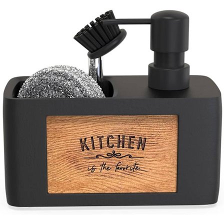 Doseringspumpe for såpe til kjøkken i svart - Doseringspumpe for såpe til kjøkken - Kjøkkenarrangør - Vaskearrangør - Doseringspumpe for Fairy