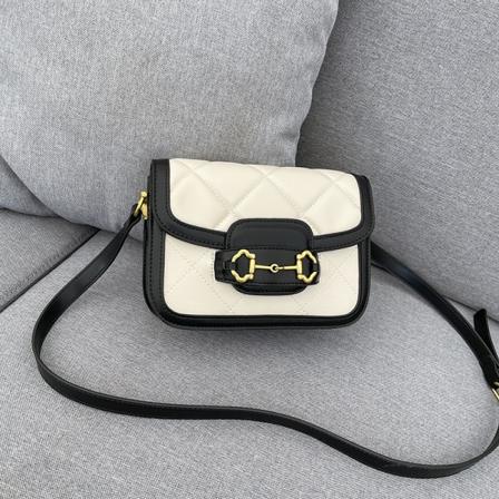 Damhandväska Square 2022 Messenger Simple Portable Shoulder Black