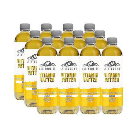 12 x Latitude 65, Vitaminvatten, 500 ml