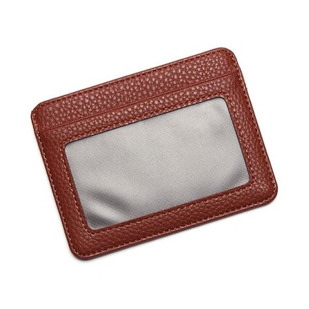 Stilren korthållare med fönster - Brun