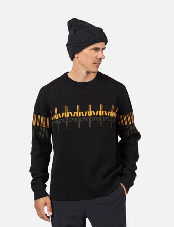 ROSSIGNOL Patterned Cn Sweater - Black - M