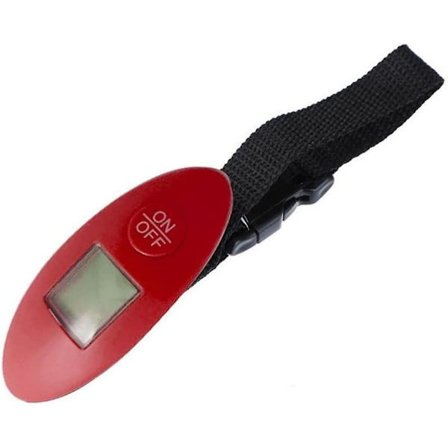 LCD Digital Elektronisk Bagageskala 40kg Bærbar Vægt Skævt Håndtag Hængende Fiskehage