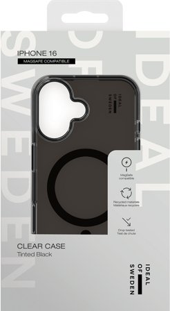 IDEAL OF SWEDEN Clear Case iPhone Tinted Black 16, Tøj & Bolig, Elektronik, Telefon & Mobiltilbehør