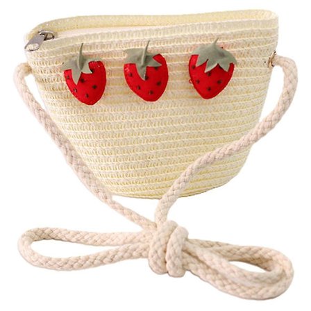 Halmväska Mini Cross-body Bag Söt Tjej Liten Frisk Solros Dekorativ Väska-26(stil5)