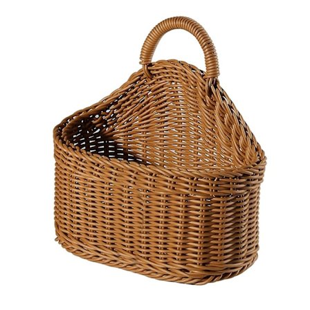 Flettet hængekurv Håndlavet naturlig pileflettet håndlavet opbevaringskurv