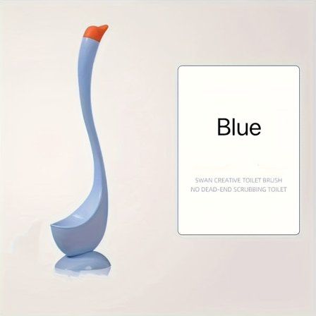 [Joutsenen muotoinen WC-harja] 1 hieno ja muodikas joutsenen muotoinen WC-harja jalustalla, luova WC-harja - kestävää muovia