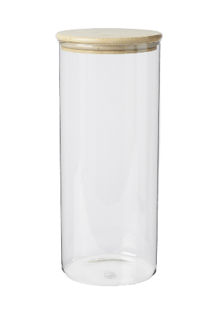 Åhléns Home Glasburk med trälock Köksförvaring ONESIZE