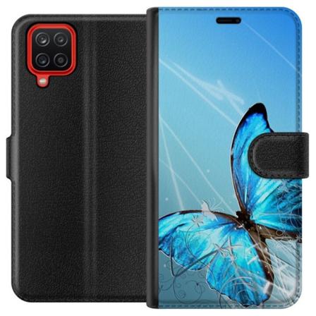 Samsung Galaxy A12 Tegnebogsetui Sommerfugl