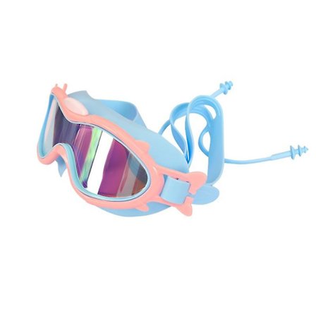 Barn Simglasögon Barn Wide Vision Anti-dimma Anti-uv Snorkling Dykmask Öronproppar Utomhus Vattensport Simglasögon