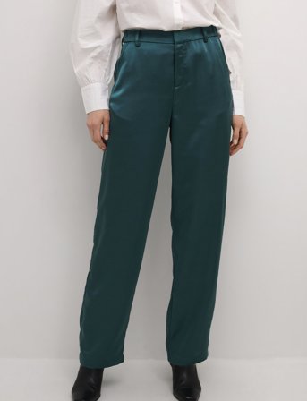 Cream Crcocamia Sateen Pant - Green - 36