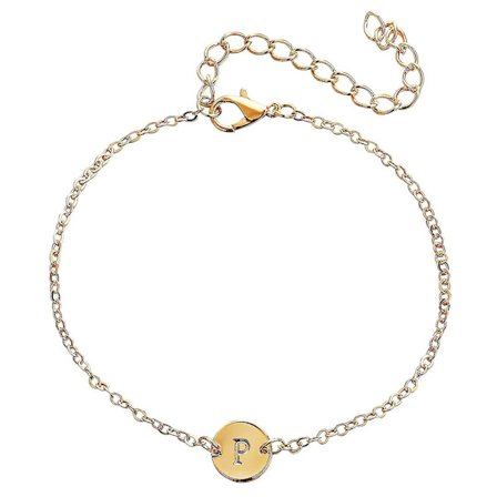 Mode Kvinna Present 26 Engelska Bokstäver Namn Kedja Hänge Armband Smycken