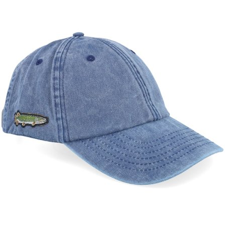 Skillfish - Blau unconstructed Cap - Tiny Pike Vintage Washed Denim Blue Dad Cap / Unconstructed @ Hatstore