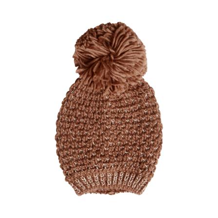 Cream Beanie , Bruin , Dames , Maat: ONE Size Hoeden