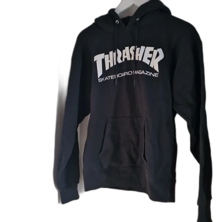 Svart Thrasher hoodie