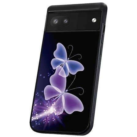 Google Pixel 6A - Kuoret/Suojakuori Violetit Perhoset