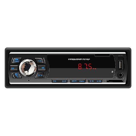 12V bil MP3-spelare Bluetooth handsfree FM-radio färgglad ljusmaskin bilstereo