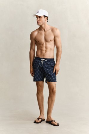 GANT Herren Badeshorts mit Tupfenprint (XL) Marineblau