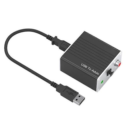USB Extern Ljudkort Strömfri Koaxial Digital Audiokonverter Dator HiFi Mobiltelefon till AU
