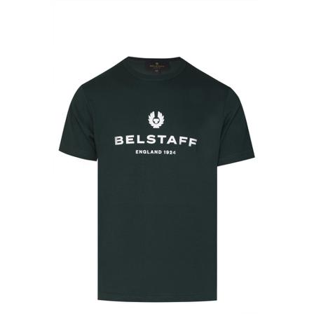Belstaff, 1924 Logo Tee Zielony, Mężczyzna, Rozmiar: S