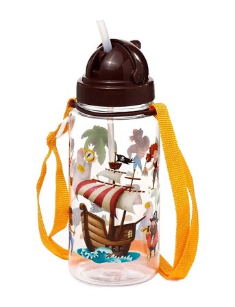 Puckator 450Ml Children's Shatterproof Water Bottle Jolly Rogers Pirate - Multi/patterned - ONE SIZE