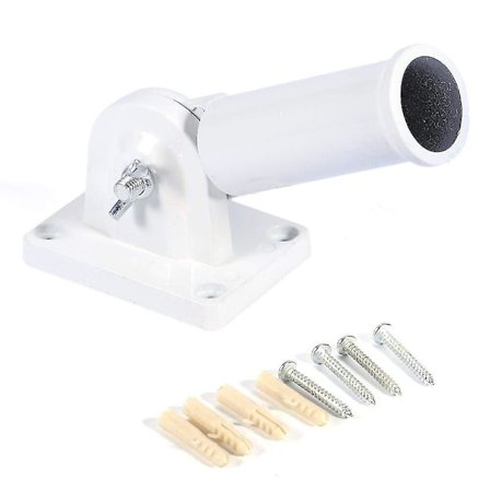 Lipputangon pidike, valkoinen metallinen seinäteline, säädettävä pidike