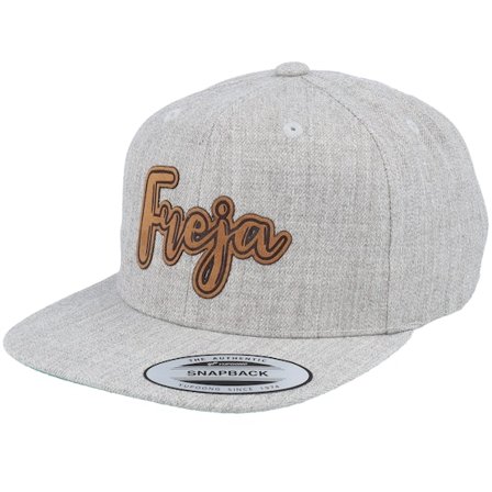 Kiddo Cap - Grey - snapback - Cap - Kids Freja Engraved Patch Heather Grey Snapback - Hatstore