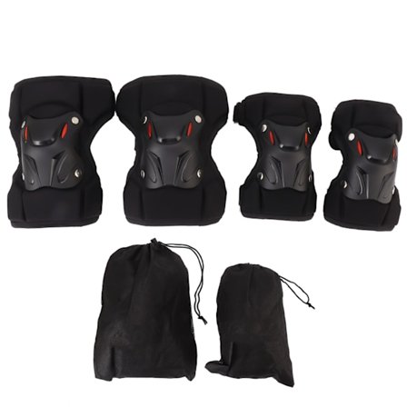 Sæt med Knæ- og Albuebeskyttere til Voksne - Lårstøtte og Stabilisering til Motorcykel, Skateboarding, Ski - Hård Skal