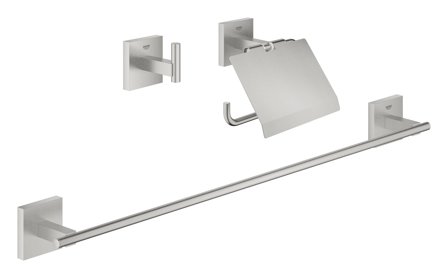 Grohe Start Cube 41124DC0 Tillbehörsset 3 delar SuperSteel, Badrum