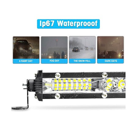 LED Ljusramp Spot Flood Combo Beam Slank Enrad LED Körlampa Offroad Ljus LED Arbetslampa - 30 Tum