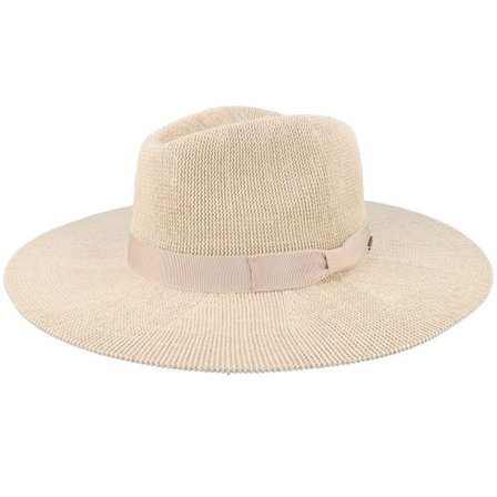 Brixton - Beige fedora Hatt - Lyons Knit Packable Hat Macadamia Fedora @ Hatstore