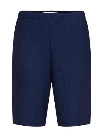 Slhloose-Plisse Shorts Ex Shorts Chinos Shorts Marineblå Selected Homme*Betinget Tilbud