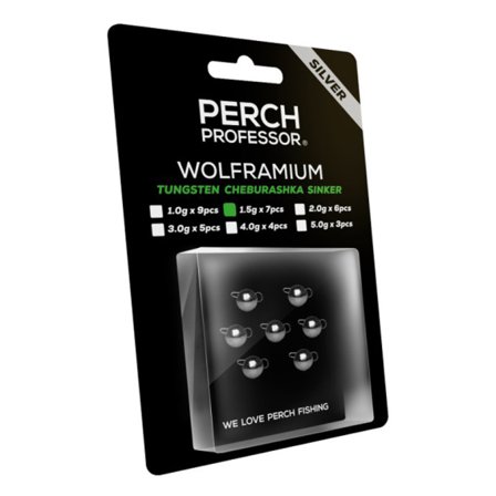 Perch Professor Wolframium Tungsten Cheburashka Sinker Silver - 1,5g (