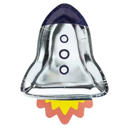 Avaruus Pahvilautaset Raketti 6-pack