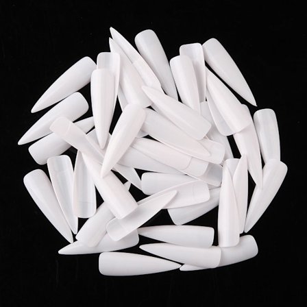 500 spikertips stilett ekstra lange tips løse negler neglespisser