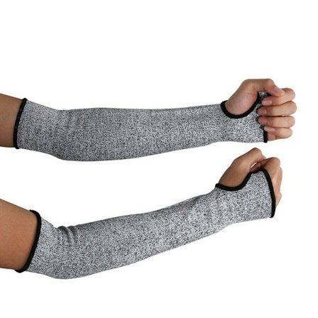 2 stk. HPPE Sikkerhedsbeskyttende Armsleeve Guard Skæresikkert Skæreskærende Handsker