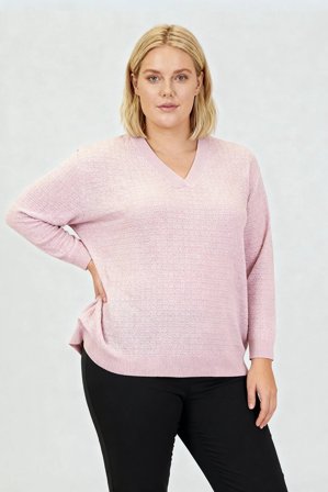 CISO - Langærmet Strik - Rosa