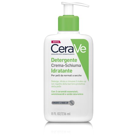 CERAVE Detergente Crema-Schiuma Idratante 236ml - Gel detergente viso