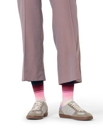 Happy Socks Gradient Stripe Sock - Pink - 36-40