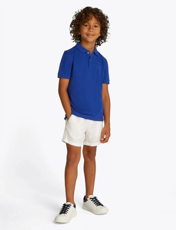 Tommy Hilfiger Flag Polo Ss - Blue - 122