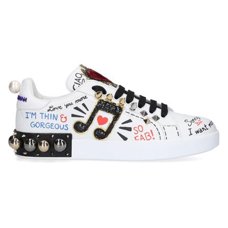 Dolce & Gabbana, Sneakers Wit, Dames, Maat:39 EU
