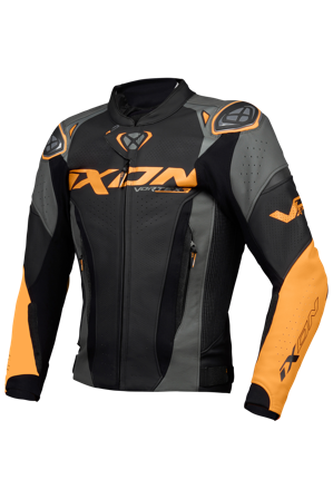 Motorjas Ixon VORTEX 3 Zwart/Antraciet/Oranje S