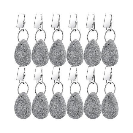 12 Duge Vægte til Dug, Dug Vedhæng Dråbeformet Dug Vægte Sten Dug Vægte