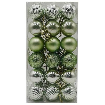 36-pack julgranspynt Set Mini Okrossbara Julgranspynt Klot