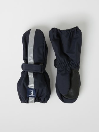 Gefütterte Fäustlinge - 1 - kinderbekleidung - blue - Polarn O. Pyret