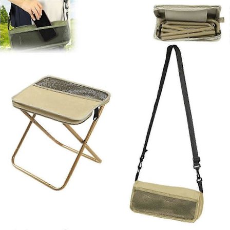 Kokoontaitettava reppu jakkara, kannettava kevyt retkeilytuoli retkeilyyn, kalastukseen ja piknikille kantolaukulla - KM