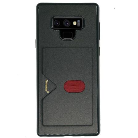 Samsung Galaxy Note 9 - Stilrent Skal Med Kortfack Grå