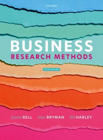 Business Research Methods - Bok av Alan (Professor of Organizational and Social Resear Bryman - Häfte